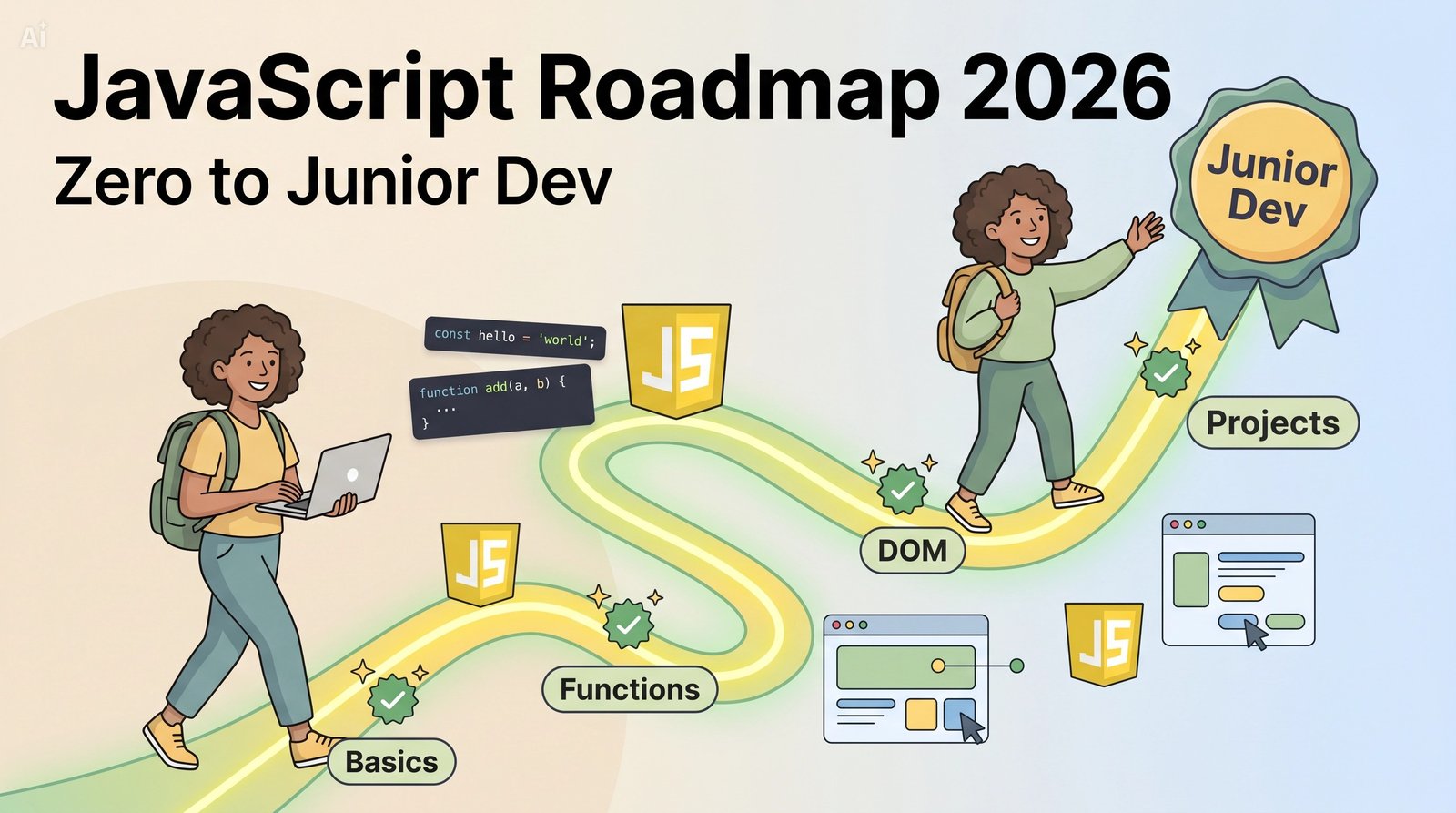 The Complete JavaScript Roadmap for Students in 2026 (From Zero to Junior Dev)